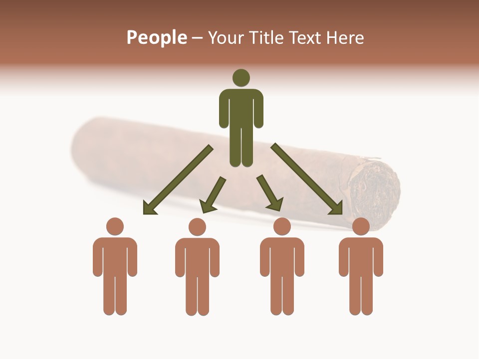 Hand Made Cuban Smoke PowerPoint Template