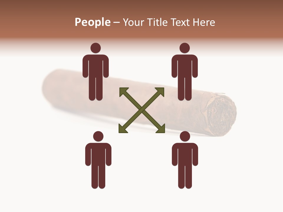 Hand Made Cuban Smoke PowerPoint Template