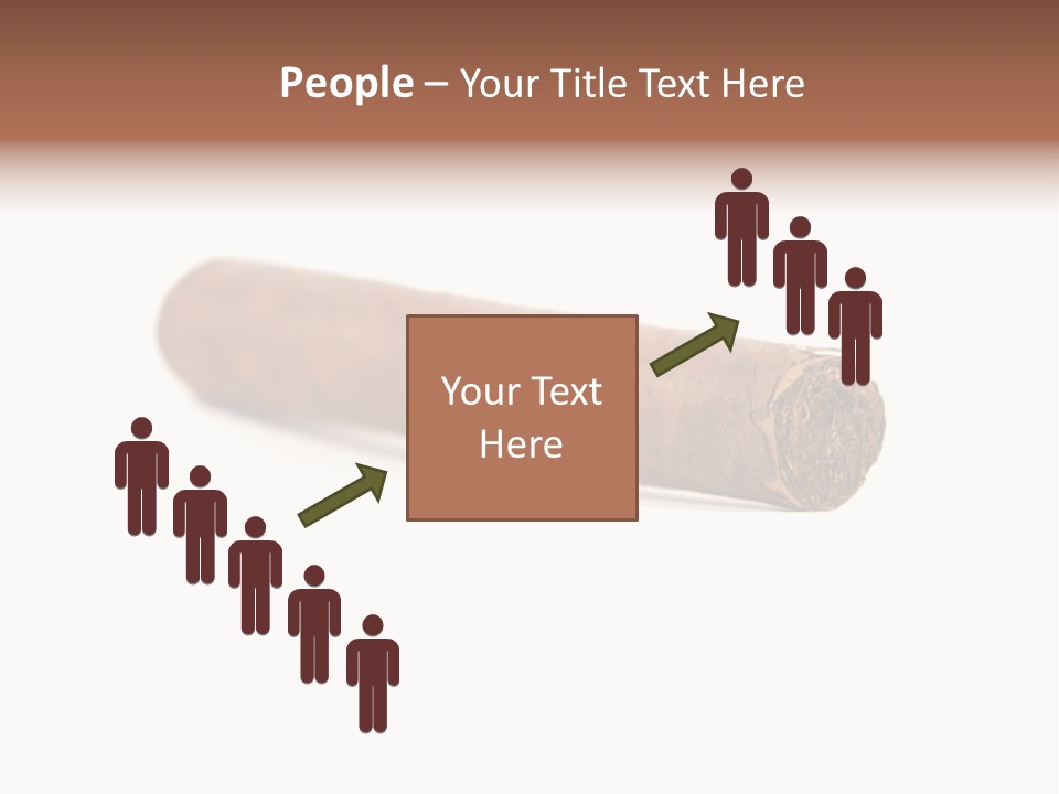 Hand Made Cuban Smoke PowerPoint Template