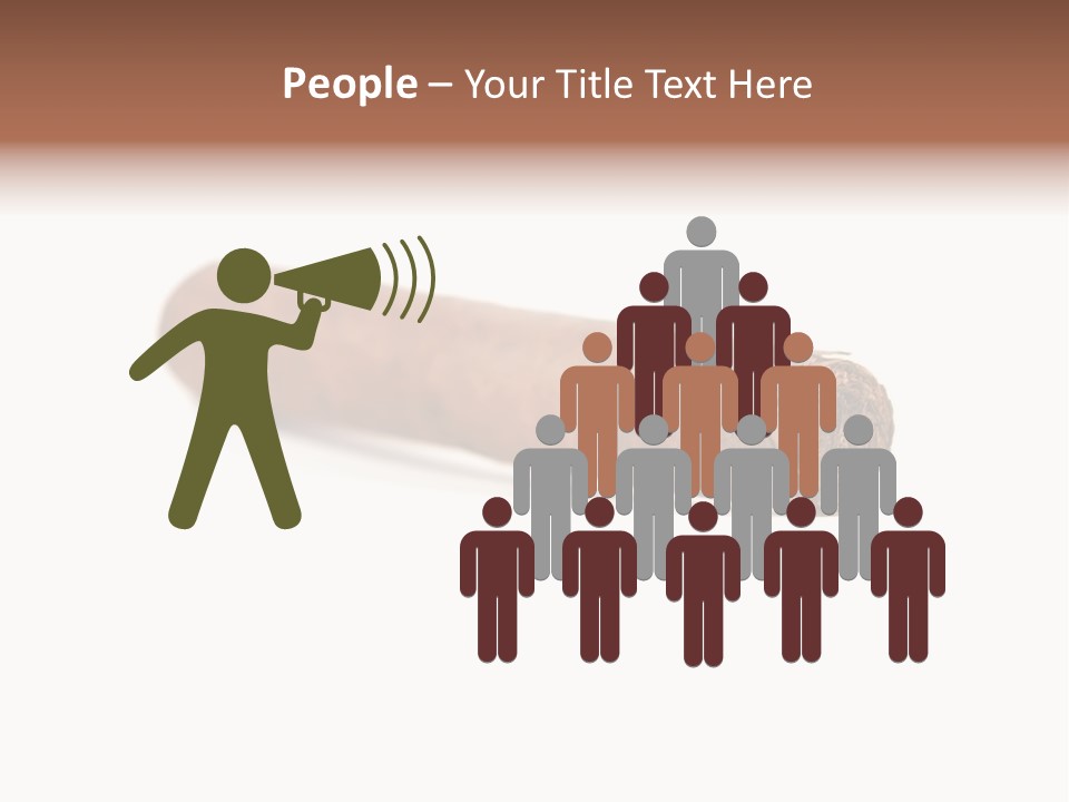 Hand Made Cuban Smoke PowerPoint Template