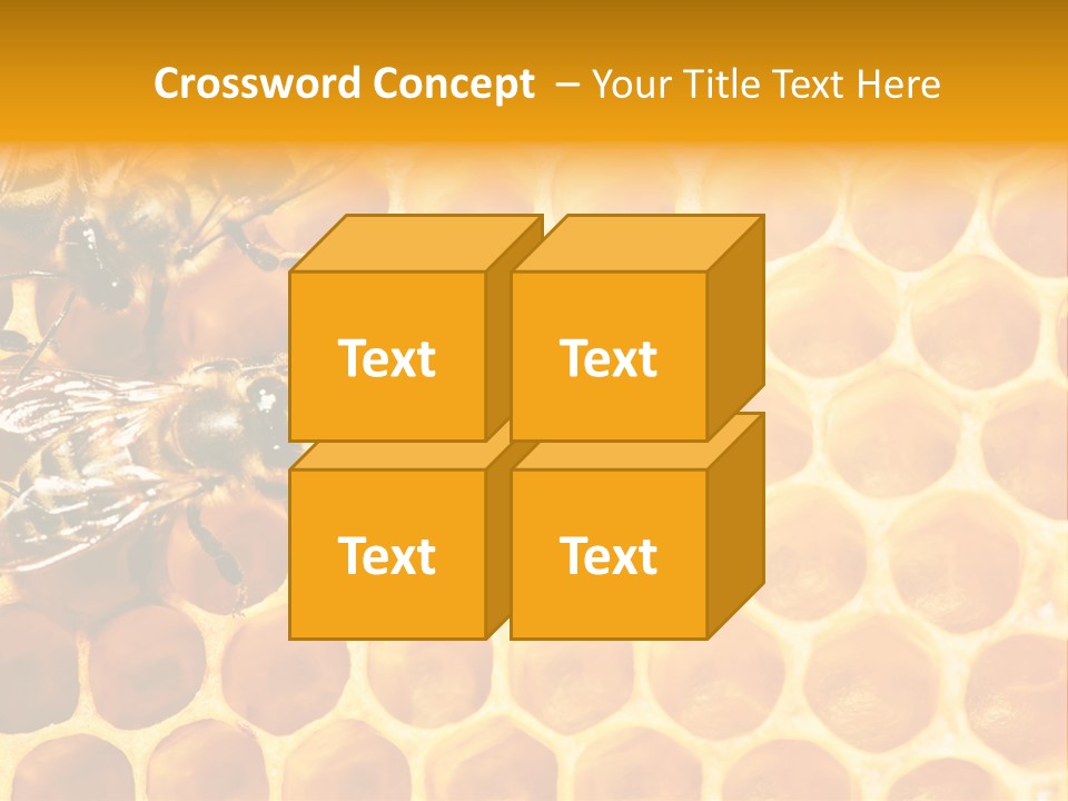 Honeycomb Beeswax Insect PowerPoint Template