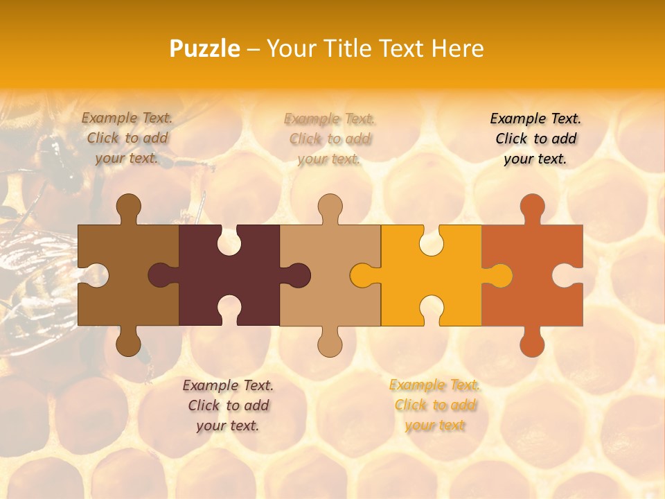 Honeycomb Beeswax Insect PowerPoint Template