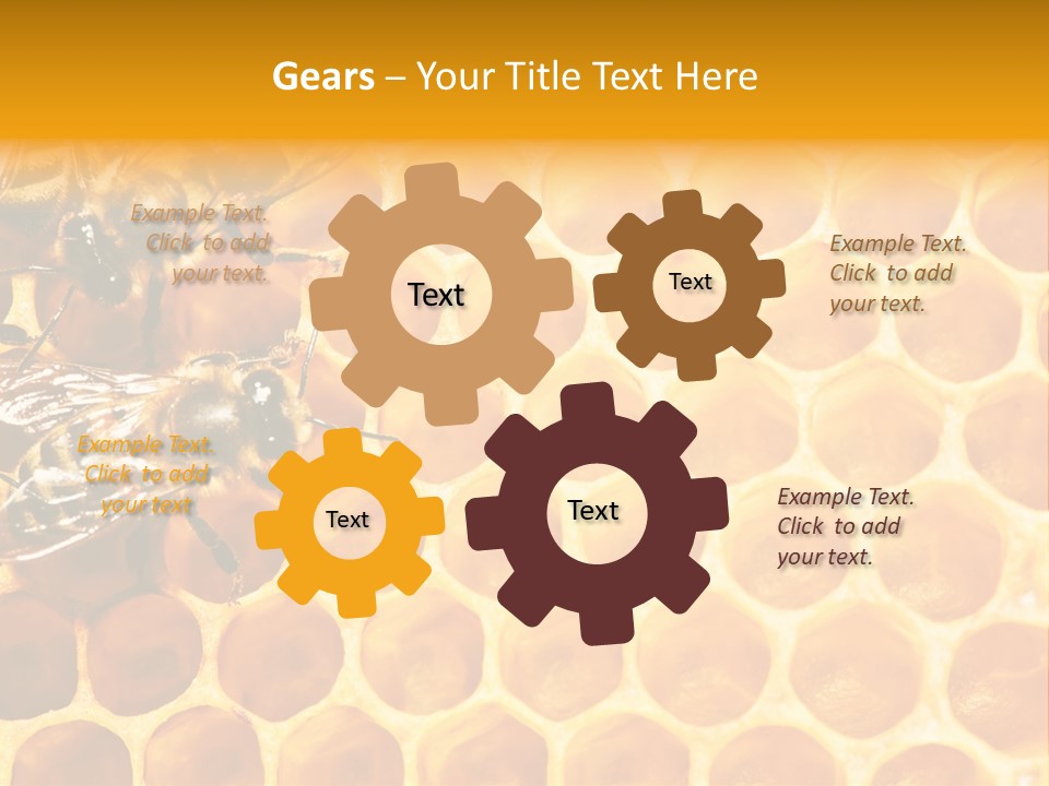 Honeycomb Beeswax Insect PowerPoint Template