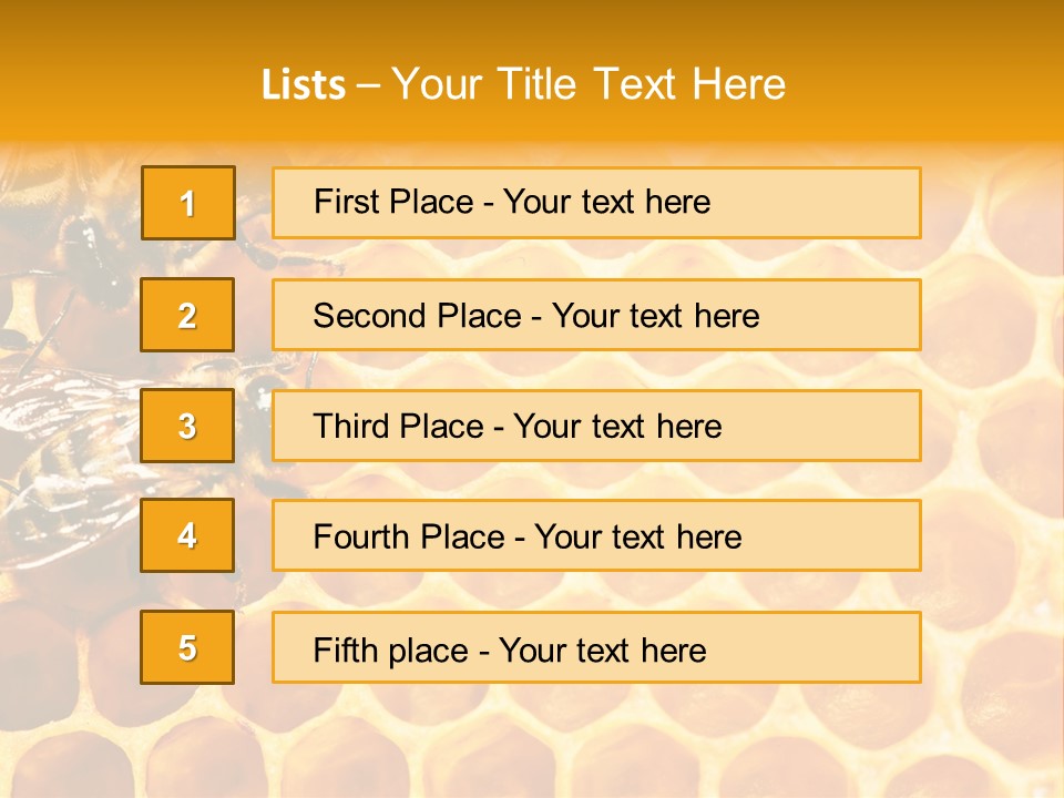 Honeycomb Beeswax Insect PowerPoint Template