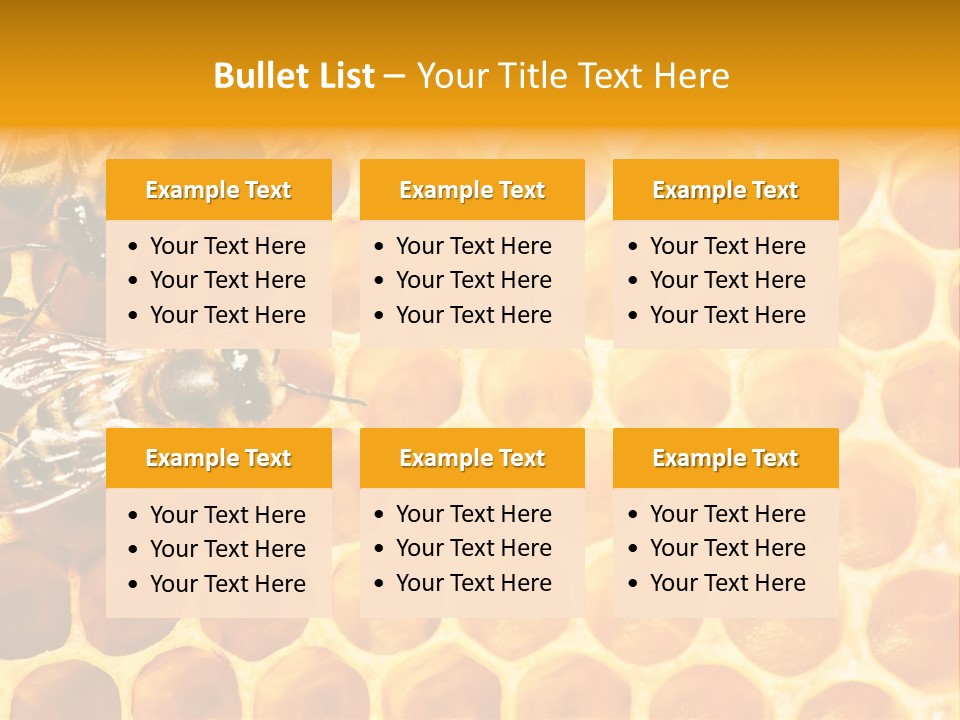 Honeycomb Beeswax Insect PowerPoint Template