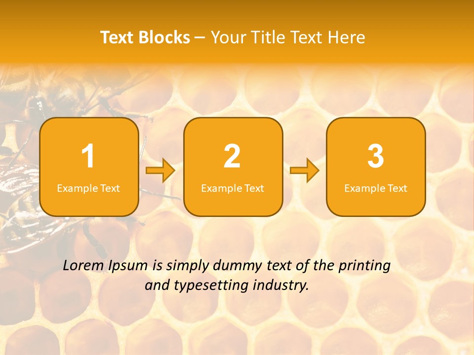 Honeycomb Beeswax Insect PowerPoint Template