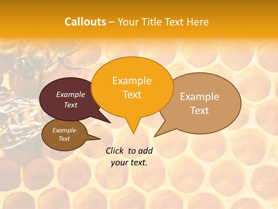 Honeycomb Beeswax Insect PowerPoint Template