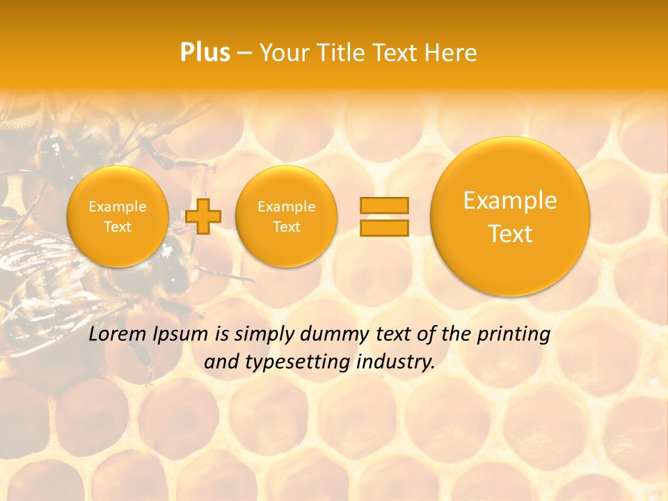 Honeycomb Beeswax Insect PowerPoint Template