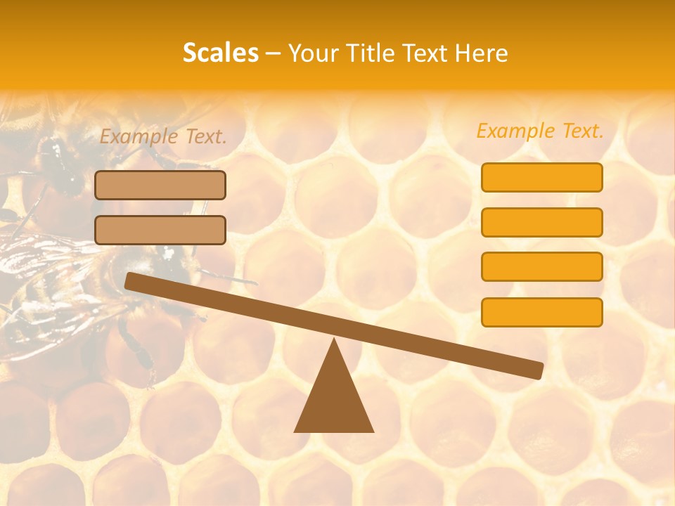 Honeycomb Beeswax Insect PowerPoint Template