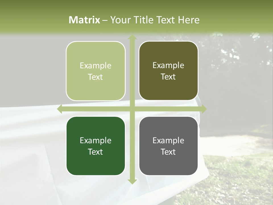 Bag Cleanliness Green PowerPoint Template