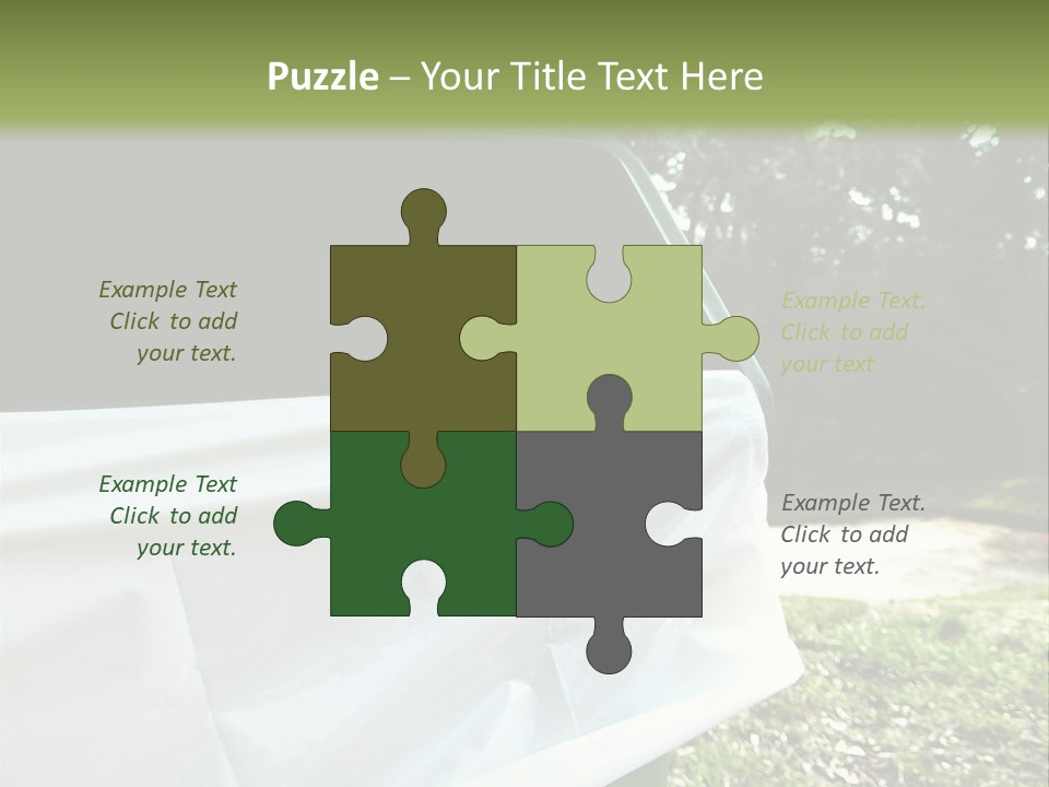 Bag Cleanliness Green PowerPoint Template