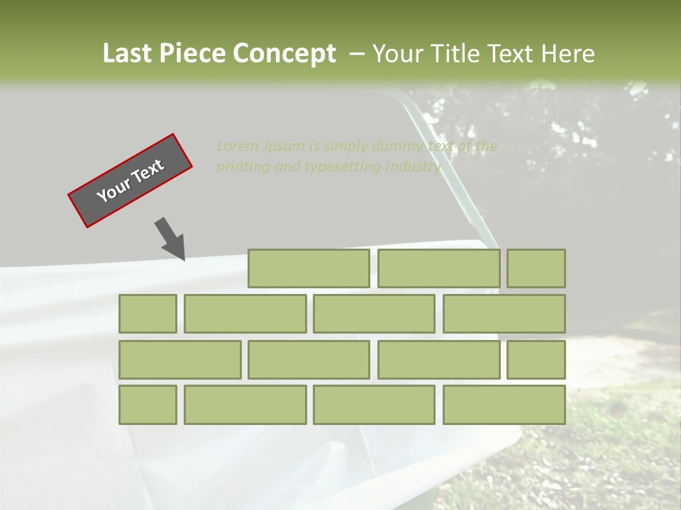 Bag Cleanliness Green PowerPoint Template