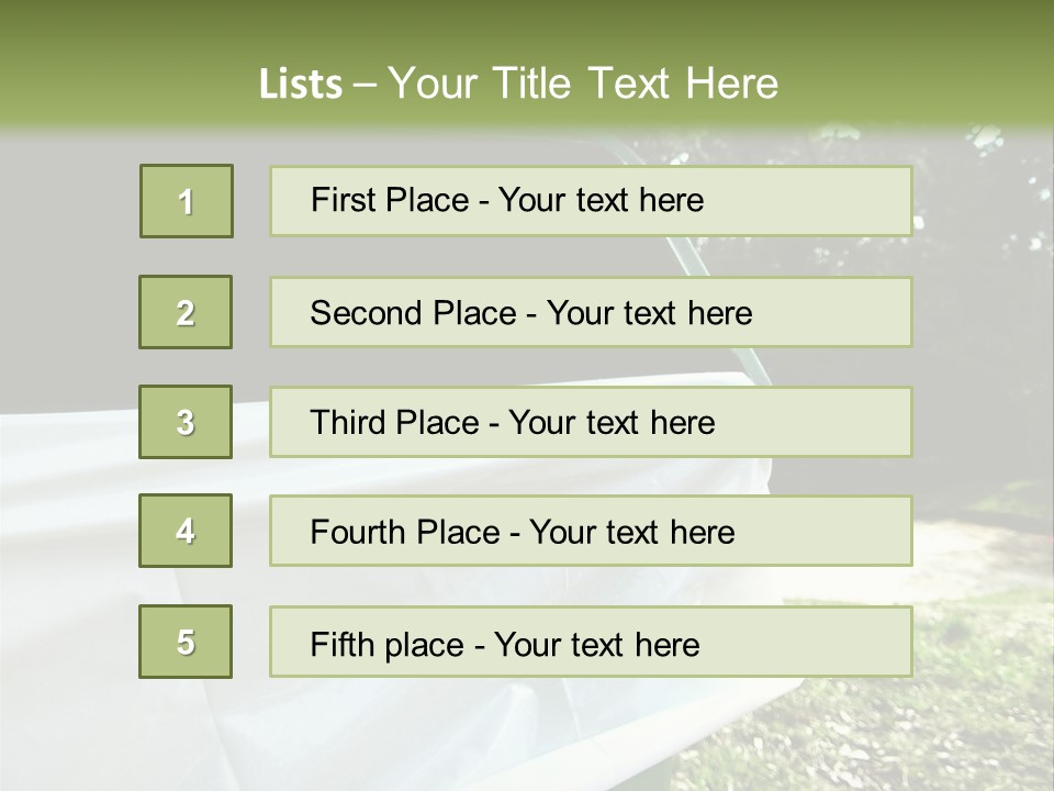 Bag Cleanliness Green PowerPoint Template