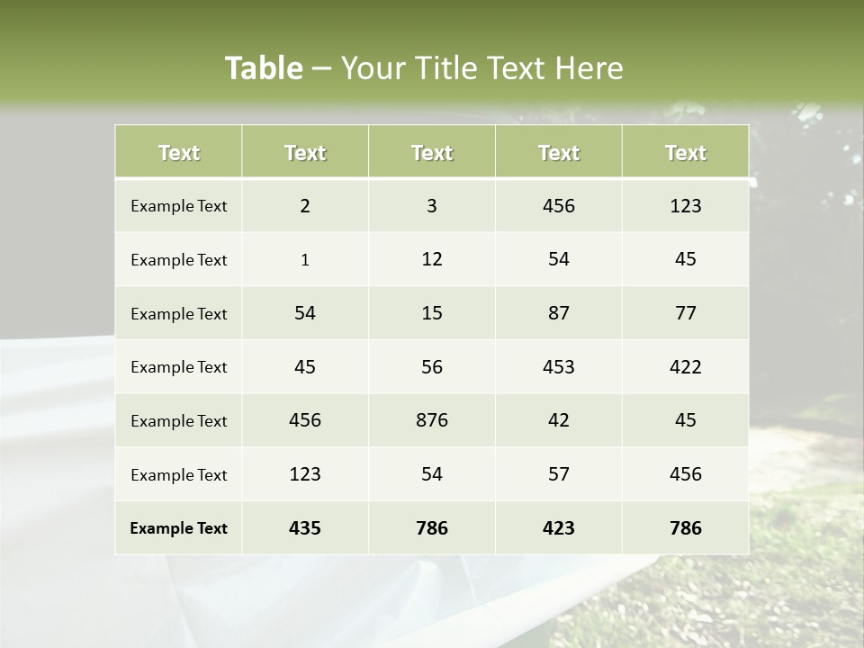 Bag Cleanliness Green PowerPoint Template