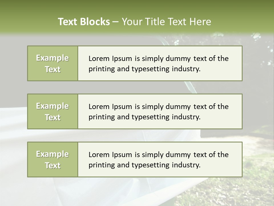 Bag Cleanliness Green PowerPoint Template