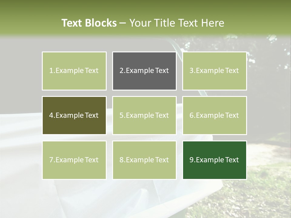 Bag Cleanliness Green PowerPoint Template