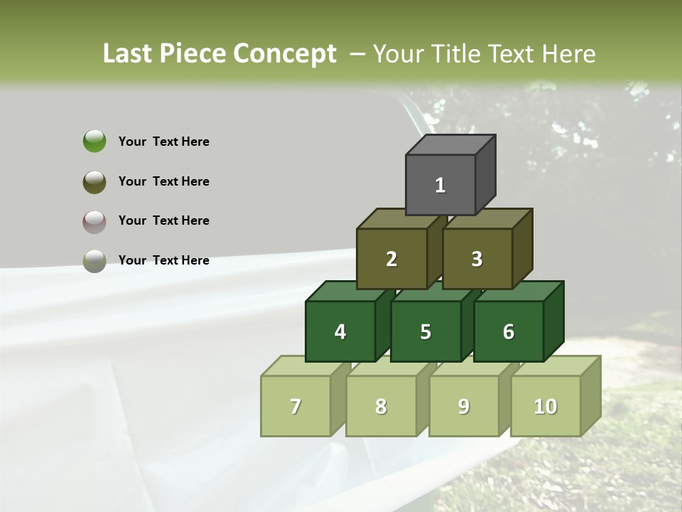 Bag Cleanliness Green PowerPoint Template