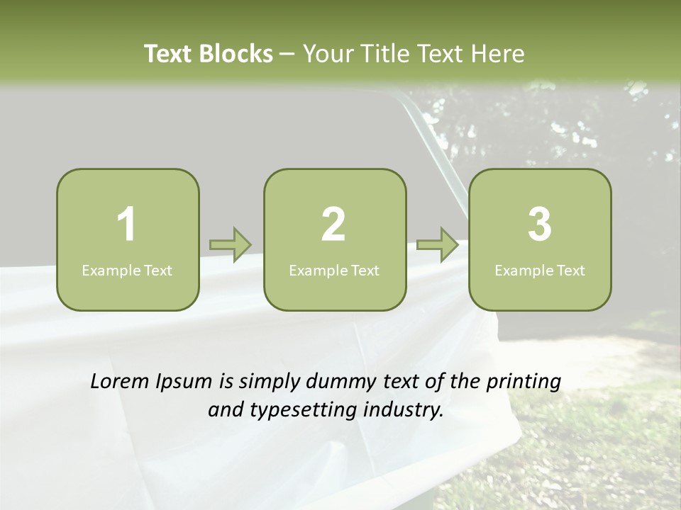 Bag Cleanliness Green PowerPoint Template