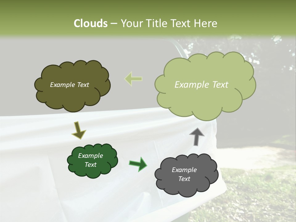 Bag Cleanliness Green PowerPoint Template