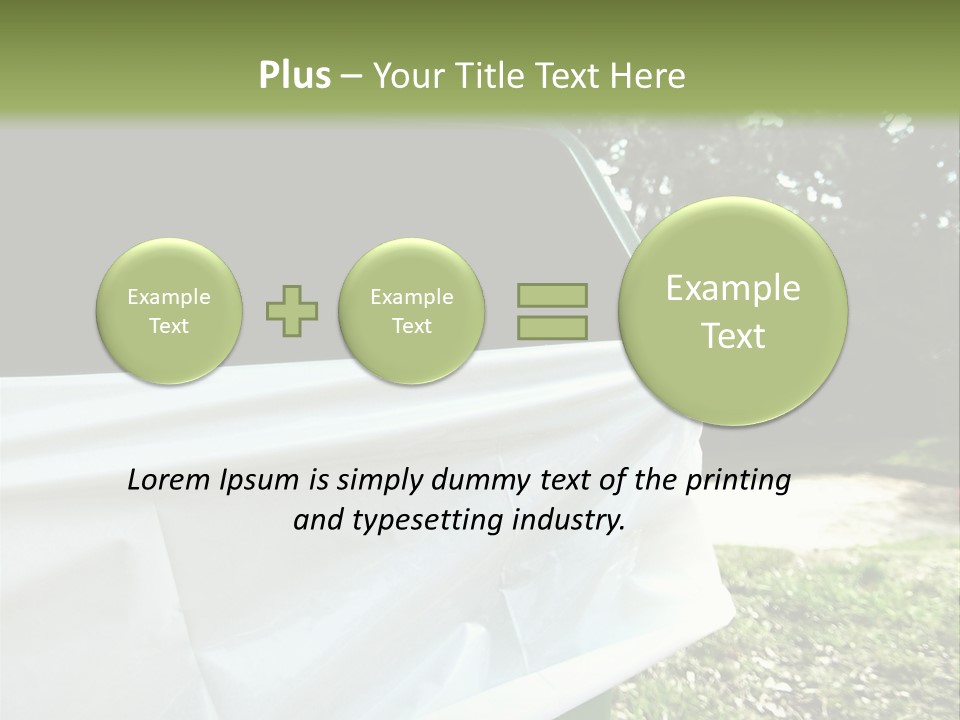 Bag Cleanliness Green PowerPoint Template