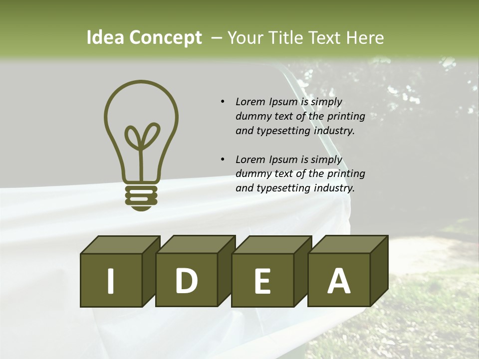 Bag Cleanliness Green PowerPoint Template