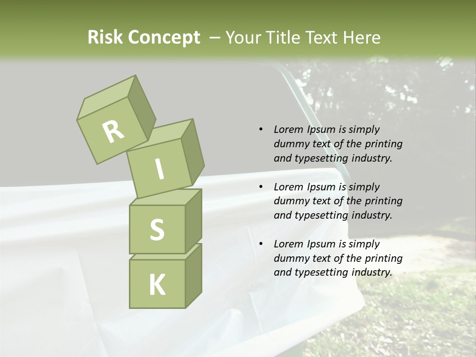Bag Cleanliness Green PowerPoint Template