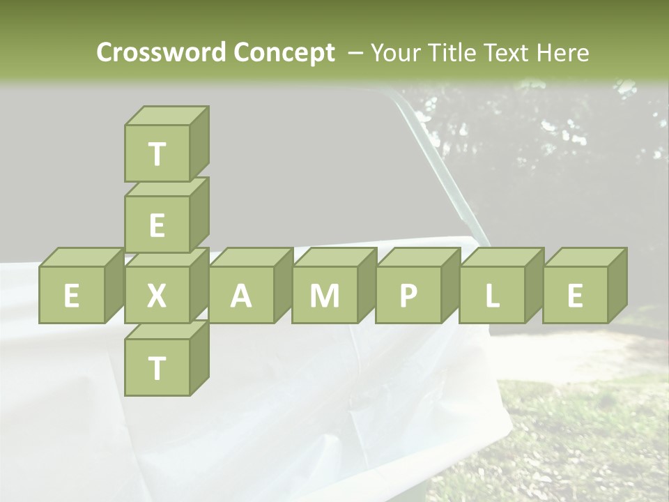 Bag Cleanliness Green PowerPoint Template