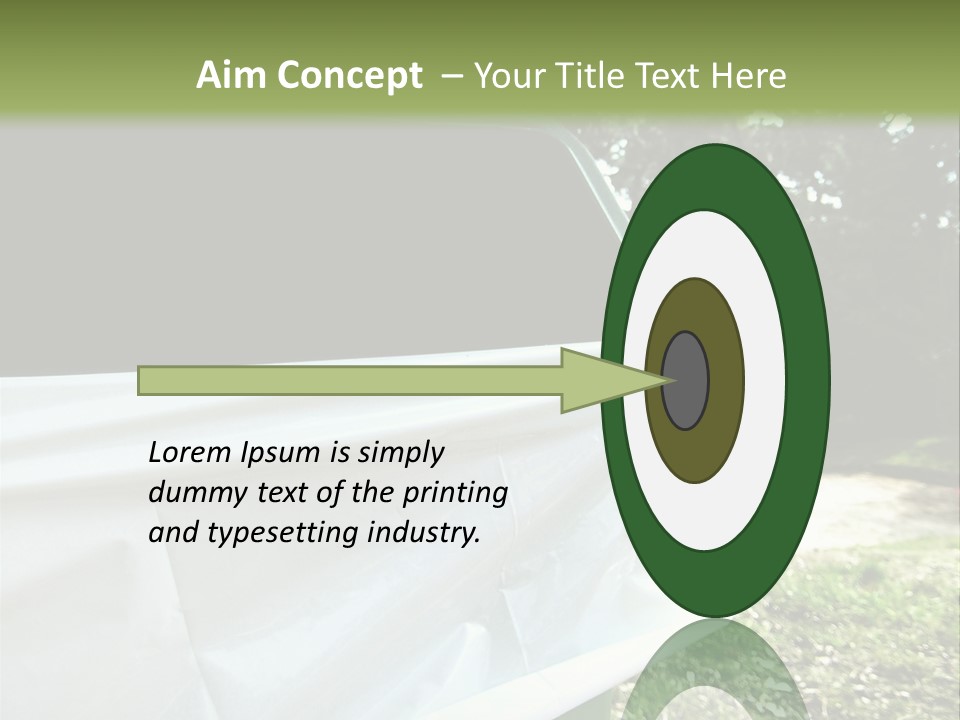 Bag Cleanliness Green PowerPoint Template