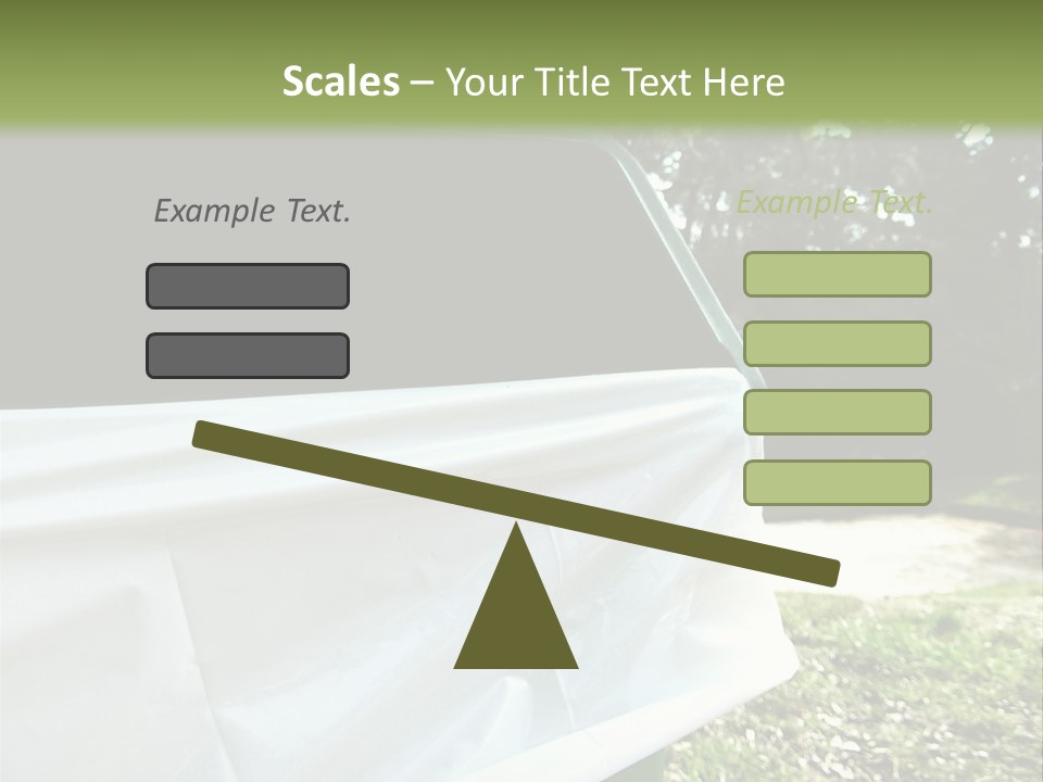 Bag Cleanliness Green PowerPoint Template