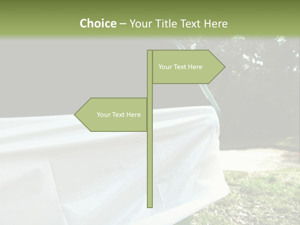 Bag Cleanliness Green PowerPoint Template