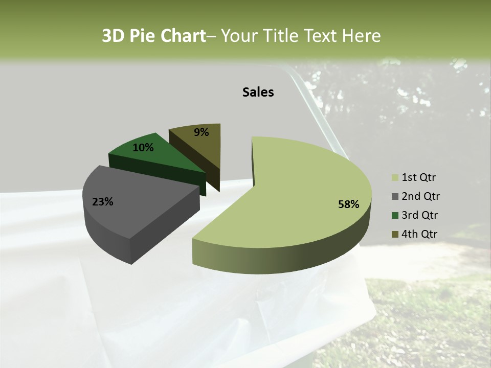 Bag Cleanliness Green PowerPoint Template