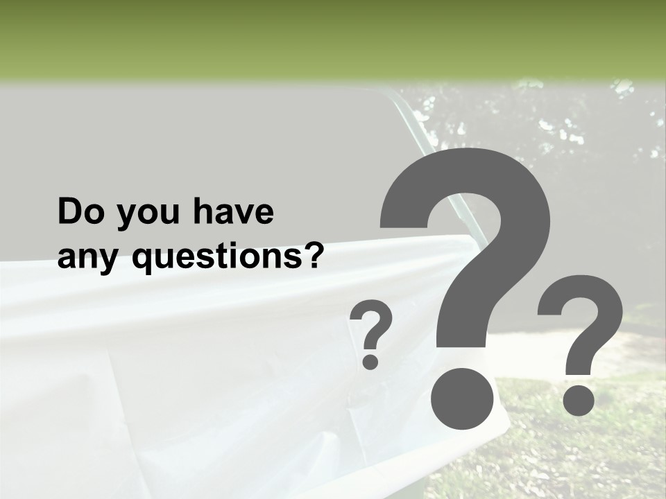 Bag Cleanliness Green PowerPoint Template