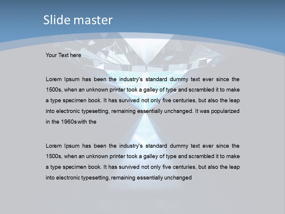 Stone Coronation Reflection PowerPoint Template