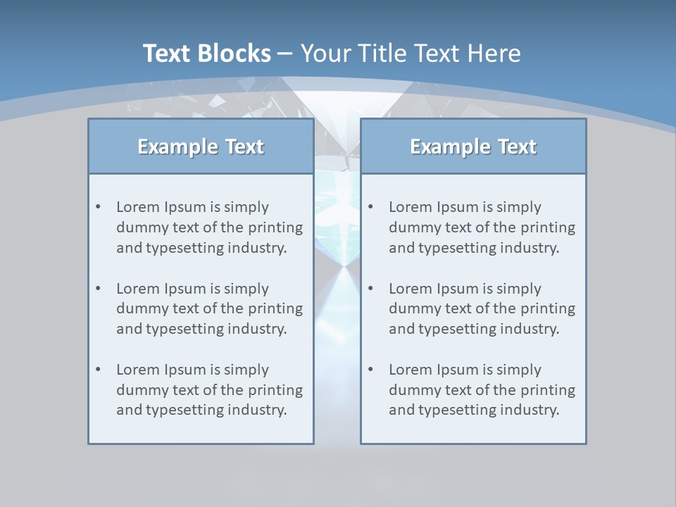 Stone Coronation Reflection PowerPoint Template