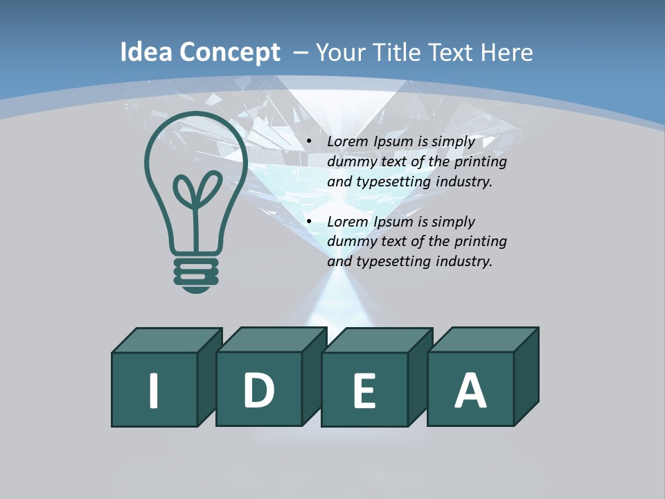 Stone Coronation Reflection PowerPoint Template