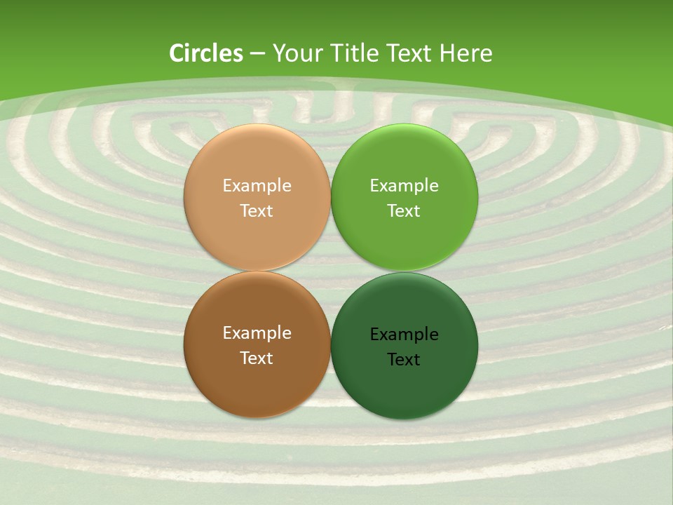 Grass Symmetrical Track PowerPoint Template