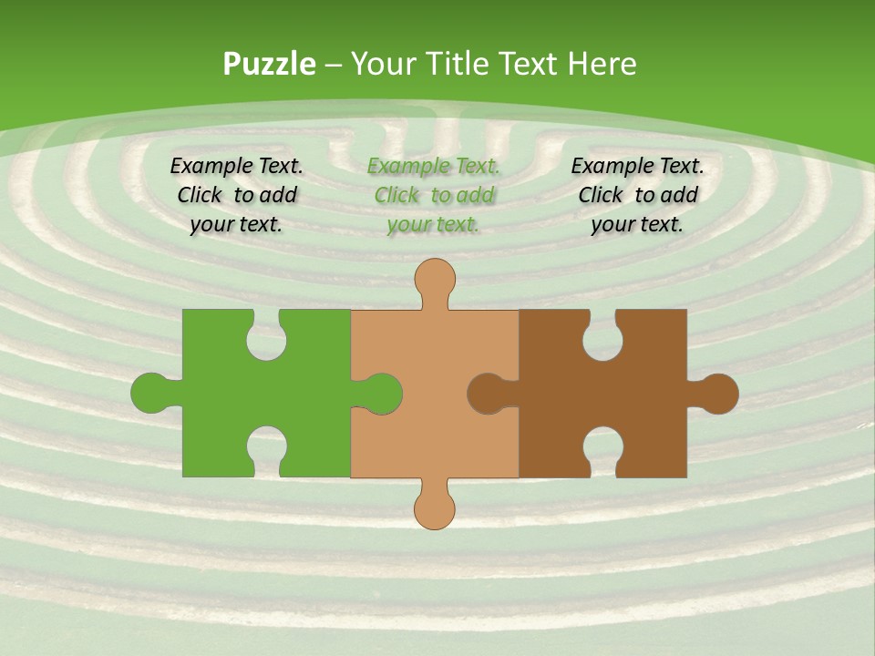 Grass Symmetrical Track PowerPoint Template