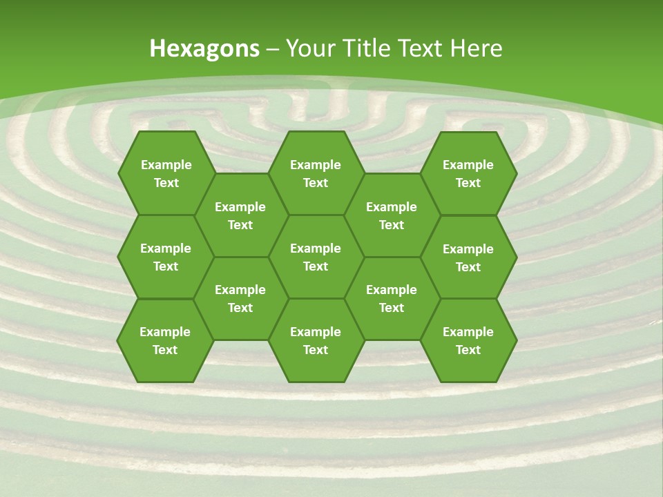 Grass Symmetrical Track PowerPoint Template