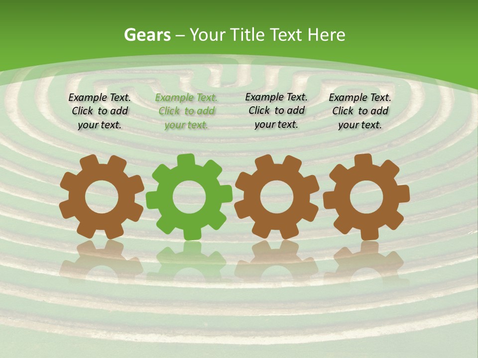 Grass Symmetrical Track PowerPoint Template