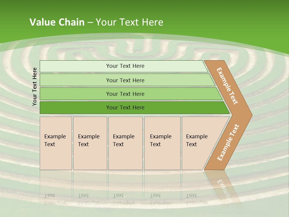 Grass Symmetrical Track PowerPoint Template