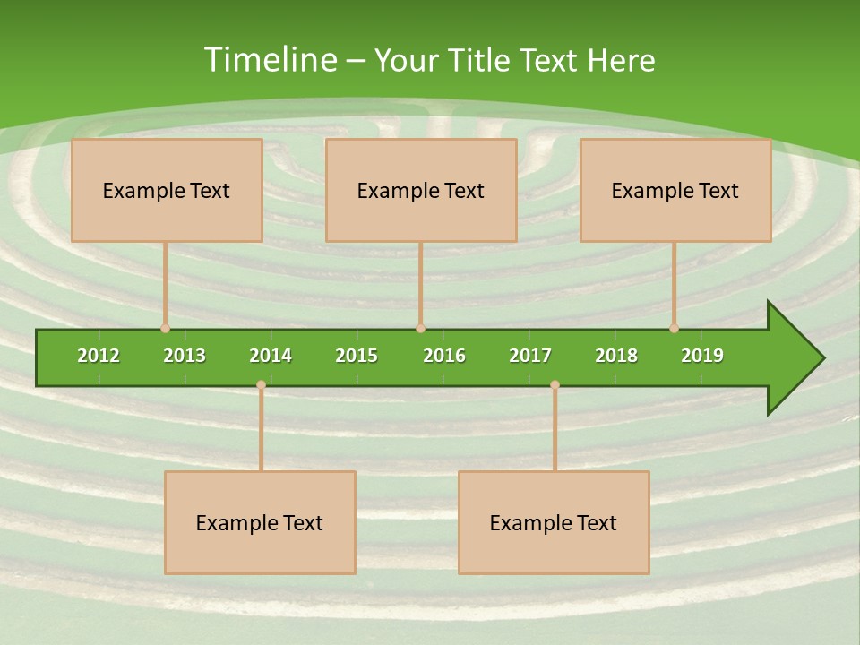 Grass Symmetrical Track PowerPoint Template