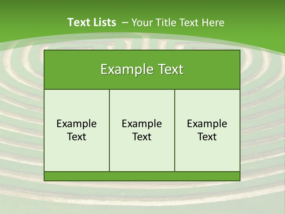 Grass Symmetrical Track PowerPoint Template