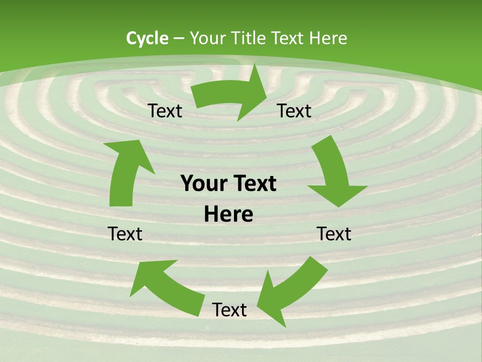 Grass Symmetrical Track PowerPoint Template