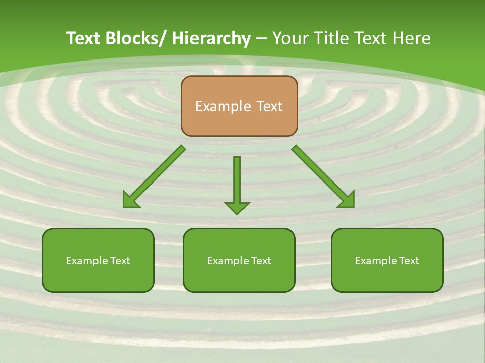 Grass Symmetrical Track PowerPoint Template