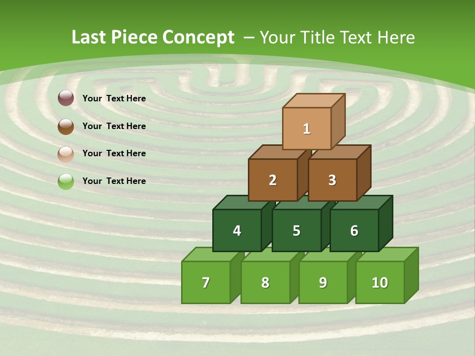 Grass Symmetrical Track PowerPoint Template