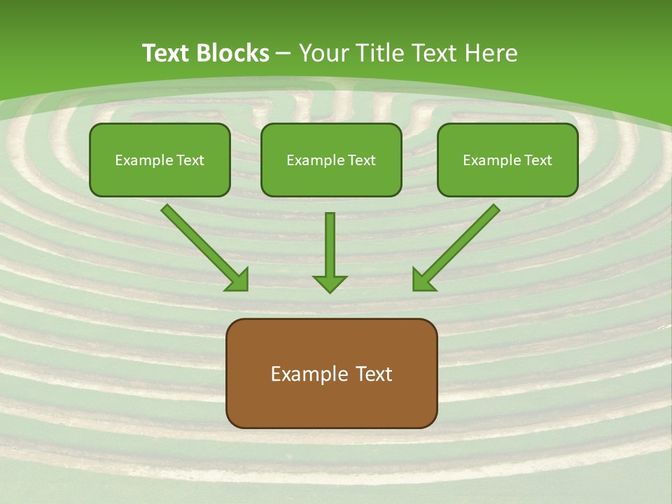 Grass Symmetrical Track PowerPoint Template