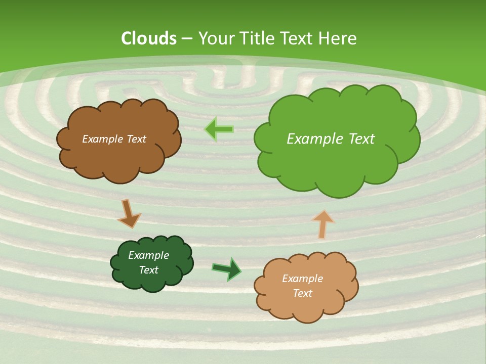 Grass Symmetrical Track PowerPoint Template
