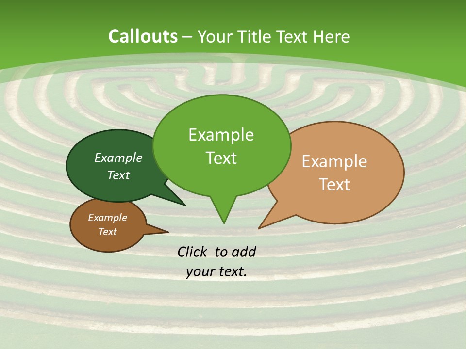 Grass Symmetrical Track PowerPoint Template
