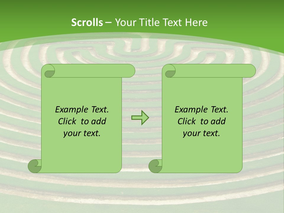 Grass Symmetrical Track PowerPoint Template