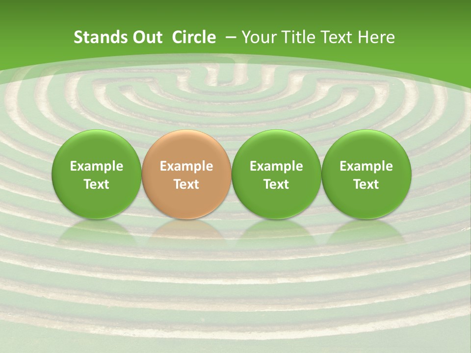 Grass Symmetrical Track PowerPoint Template